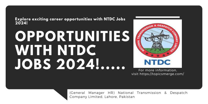 Explore exciting career opportunities with NTDC Jobs 2024!